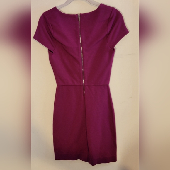 French Connection Raspberry Colored Mini Dress Size 4 - Picture 4 of 7